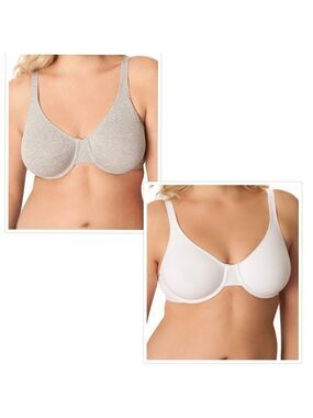 Fruit of the Loom beyondsoft smooth underwire 2-pack bras size 38DD